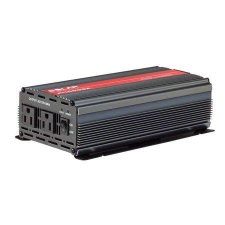 CLORE AUTOMOTIVE Power Inverter, 2000 W Peak, 1000 W Continuous, 2 Outlets SOPI10000X